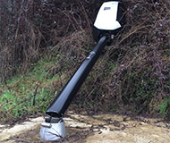 French speed camera chopped down
