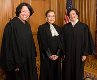 Justices Ginsburg, Sotomayor, Kagan