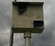 North Potomac speed camera painted