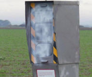 French speed camera with white paint