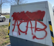 ACAB speed camera in France