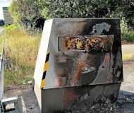 Burned French photo radar