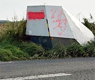 Blinded French speed camera