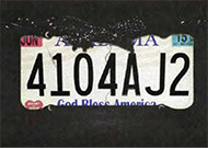 God Bless America license plate