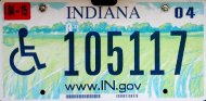 Indiana disabled plate