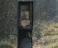 Burned speed camera