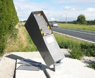 French speed camera bent