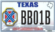 Confederate license plate